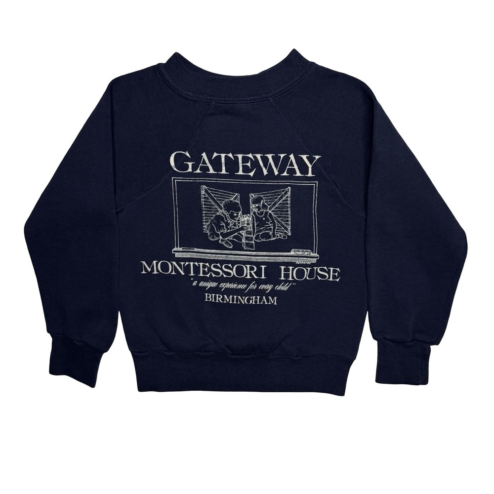 Vintage‎ Gateway Montessori House Birmingham Springfoot sweater - KIDS SIZE 6/8